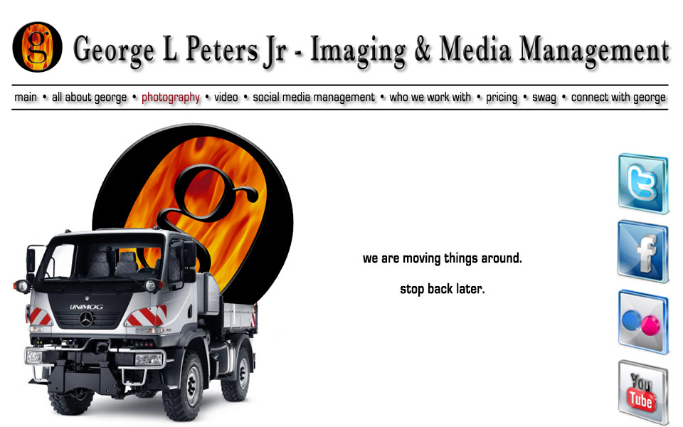 This is the image map file for a page interface of georgepeters.com. It is one big image. 